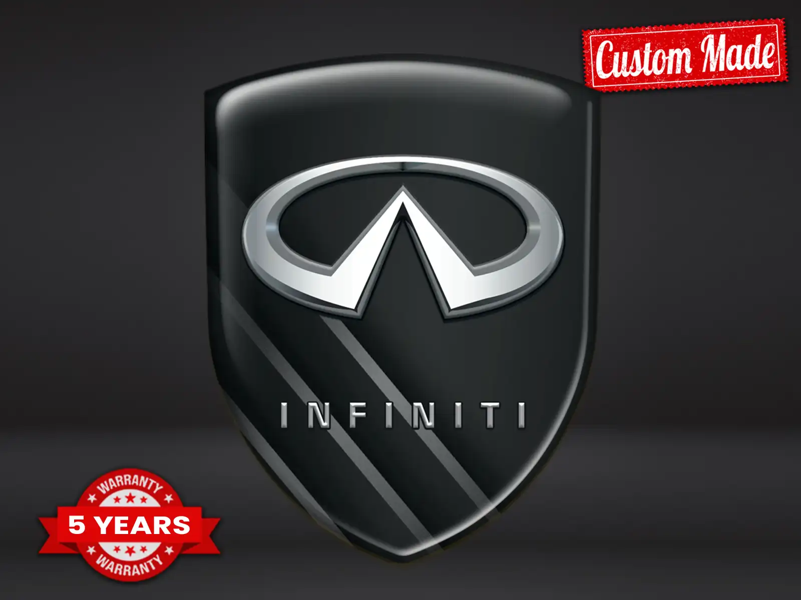 Infiniti Pegatina Relieve Auto Resistente Premium Minimalista